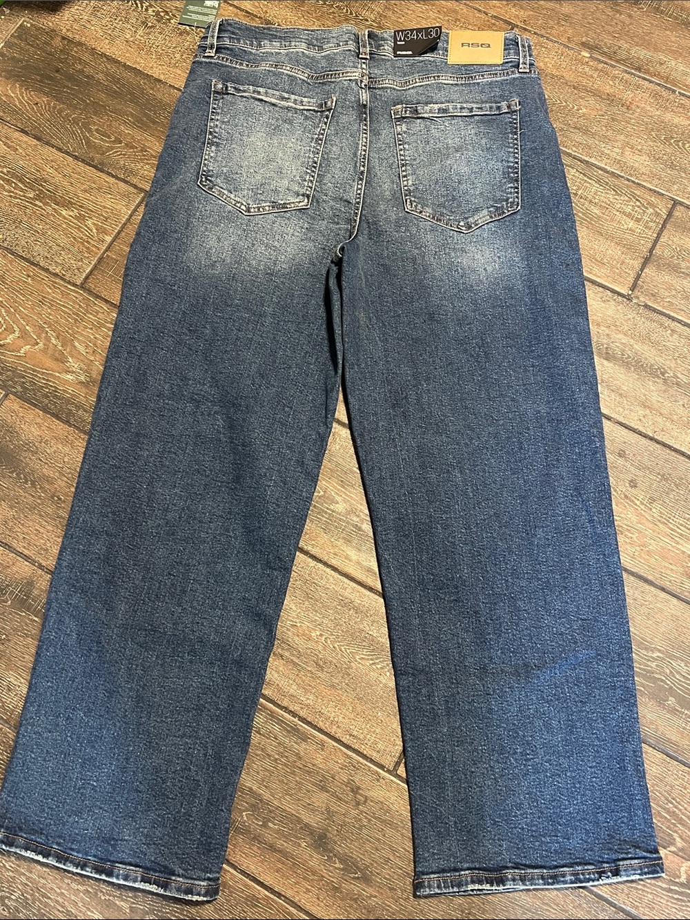 RSQ- Men's Straight-Leg Blue Jeans - Picture 4 of 6